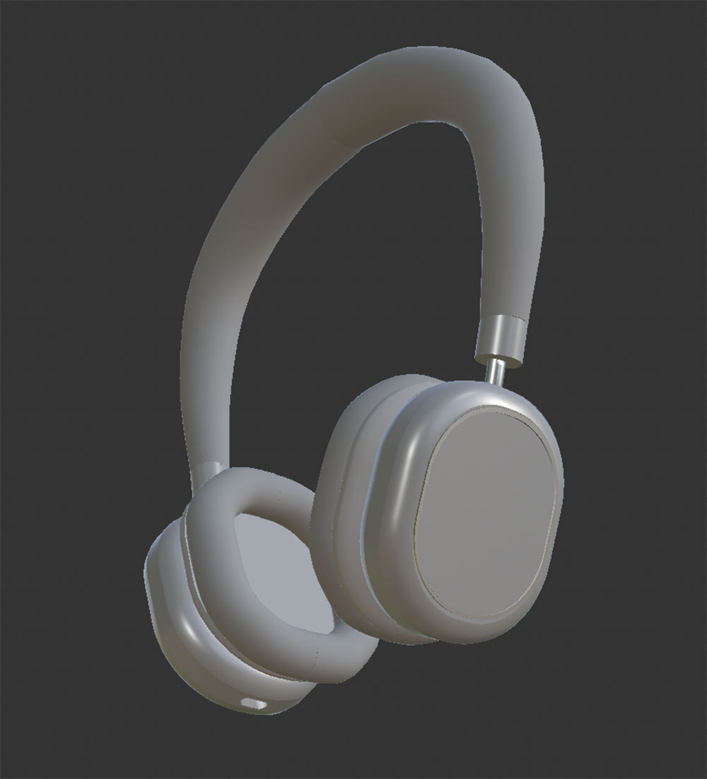 The side of the headphone's model