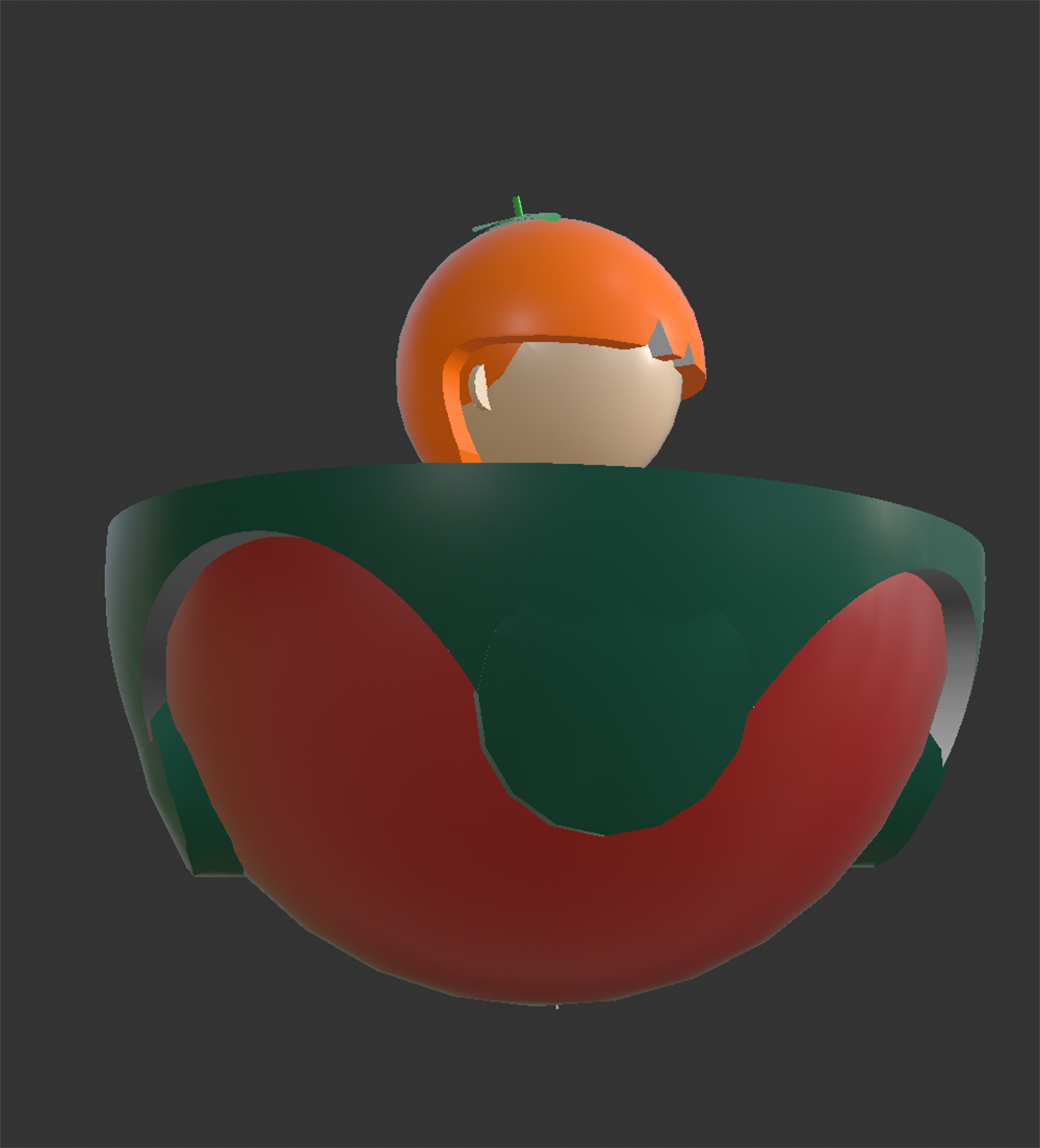 The front of the toy's model in different angle