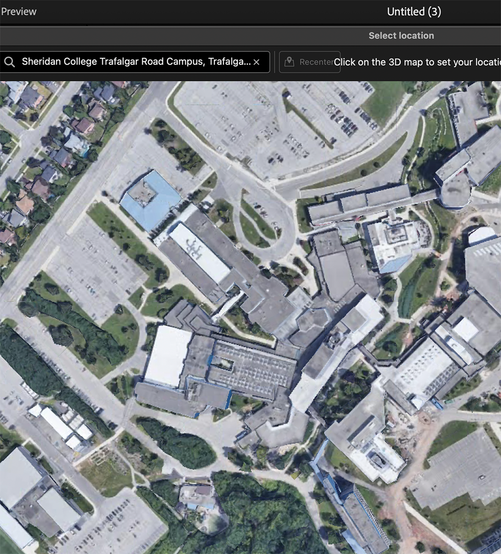 AR location selection